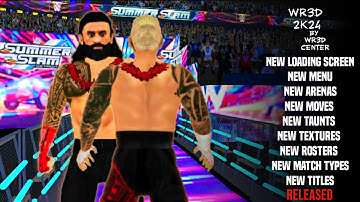 WR3D 2K24 NEWMOD RELEASED WITH ALL FEATURES MOD RELEASED| MOD BY WR3D CENTER | WR3D NEW MOD RELEASED