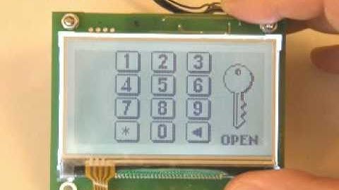Touch-screen keypad on an AVR