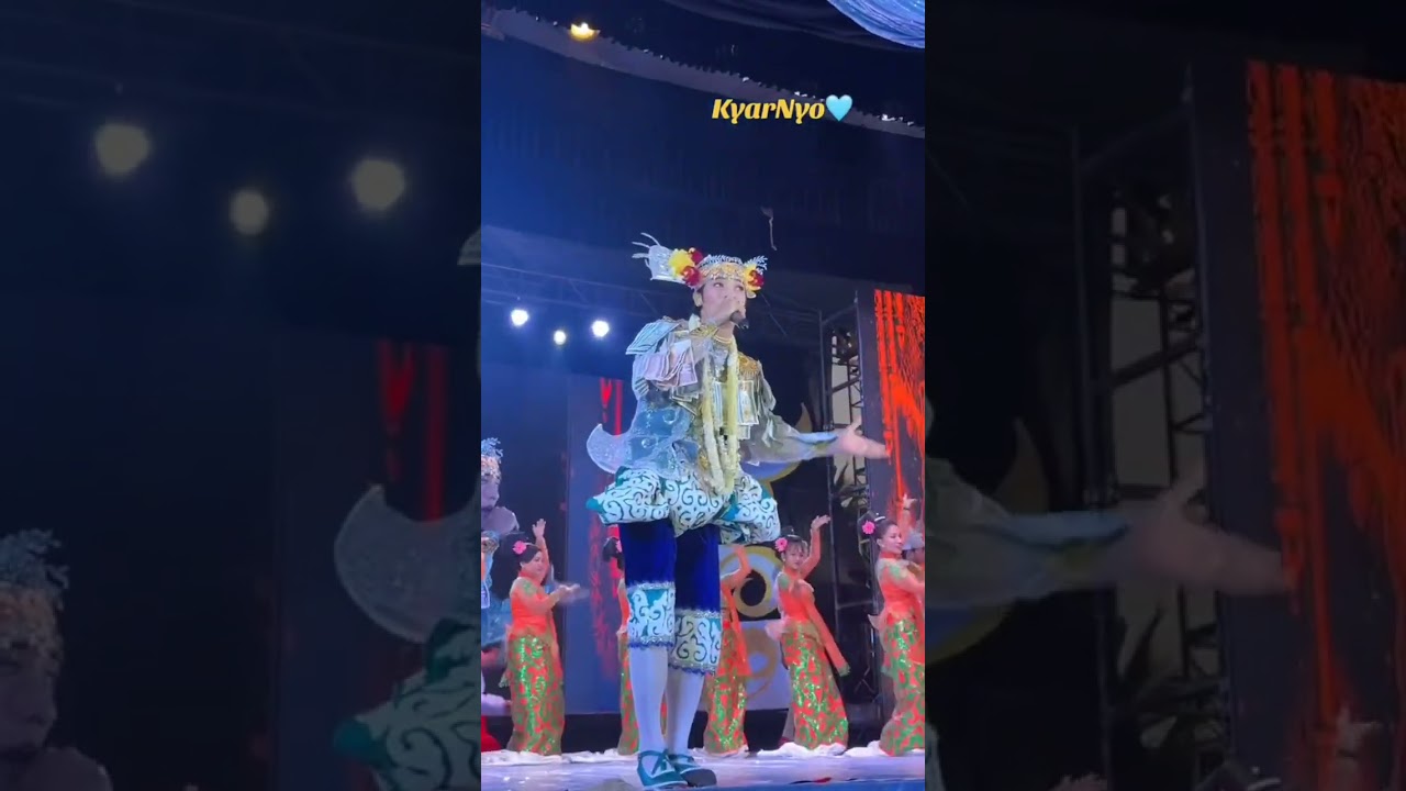 သဃ်န်းကျွန်းရန်မျိုးအောင်ဘုရားပွဲ ပထမည တဘောင်းထူးမဲ့မင်းသားချောလေး အောင်ဇဗ္ဗူရဲ့နှစ်ပါးသွားလေး 🥰🥰🥰