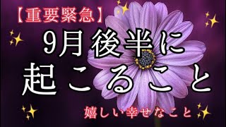 【9月後半】恐ろしいほど当たる