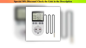 Exclusive EU Timer Socket Thermostat 220V AC 16A Timer Switch Electrical Outlets Switches Temperatu