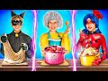 Büyükanne VS Uğur Böceği VS Kara Kedi Yemek Pişirme Meydan Okuması!
