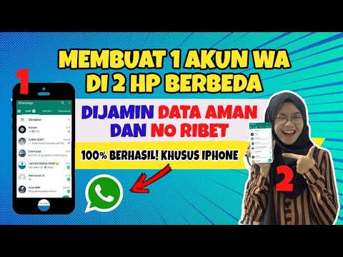 ? EKSKLUSIF‼️ CARA MEMBUAT 1 NOMOR WHATSAPP DI 2 HP | CARA MEMBUAT 1 AKUN WHATSAPP DI 2 HP