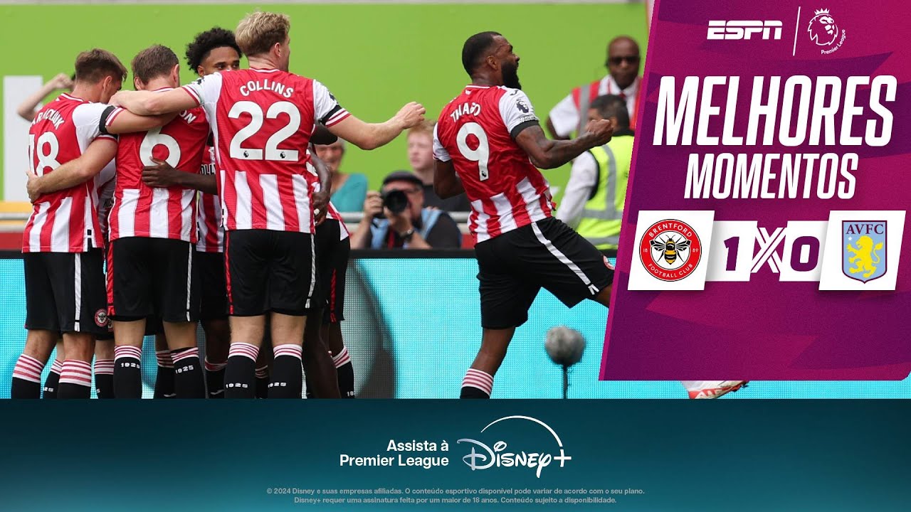 BRENTFORD marca com direito à 'cascatinha' de BRASILEIRO e vence o ASTON VILLA na Premier League