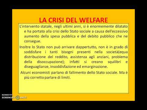 WELFARE E TERZO SETTORE