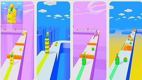 Satisfying Mobile Game: Cube Surfer, Phone Run, Battery Run, Layer Man, Count Masters, Roof Rails...