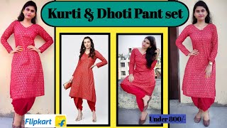 Flipkart kurti & Dhoti Pant SetUnder Rs.800 for festival/Flipkart Affordable kurti set shopping