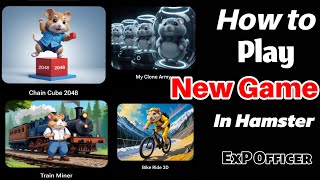 How to play new games in Hamster kombat | My Clone Army | Chain Cube 2048 | Train Miner screenshot 5
