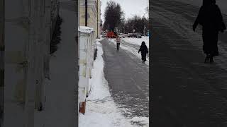 Новомосковск Тульская область #новомосковск #тульскаяобласть #жкх #зима #уборкагорода