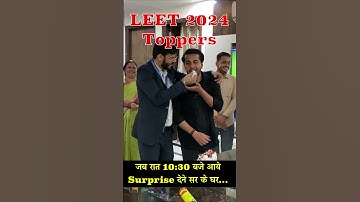 IPU LEET 2024 Toppers जब रात 10:30 बजे आये Surprise देने सर के घर... #toppers #ipuleet