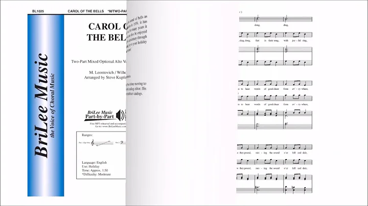Carol of the Bells (BL1025) arr. by Steve Kupfersc...