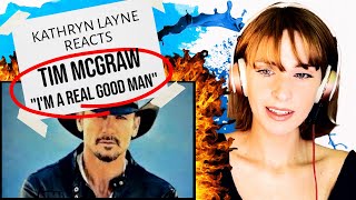 REACTION to Tim McGraw - "I'm A Real Good Man" FIRST TIME HEARING!!