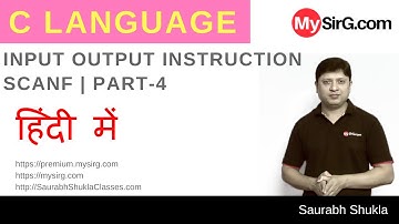 #4 Input Output Instruction in C Part 4 | in Hindi