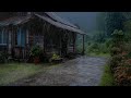 Soothing rainfall calming your breathing helping anxiety fade and rest become easy