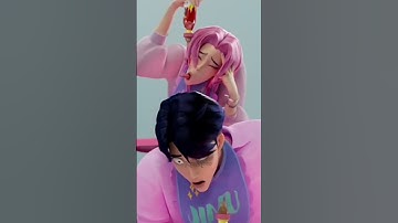 Thumbnail of The way they drink the hot sauce😭😂|Kpop Demon Hunters|Subscribe|#kpopdemonhunters #sajaboys #sodapop