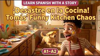 Learn Spanish with a Story: Spanish for Kitchen 3 | Comprehensible Input (A1–A2) Spanish for Kitchen