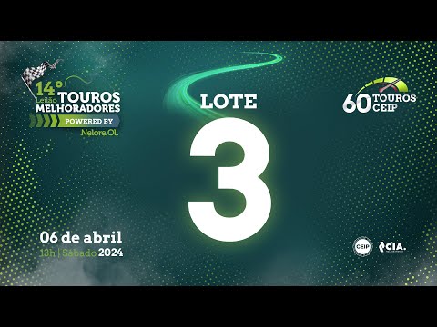 LOTE 3 V7010822 - 14º Leilão de Touros Melhoradores Nelore OL - Edição Virtual