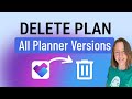 How to DELETE a Plan in Planner - New 2025 UI