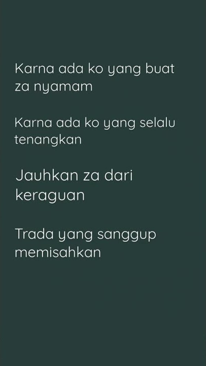 Lirik lagu : karna ada ko. izin @new gvme