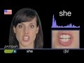 How to pronounce she  improve english pronunciation  pronunciacin de ingls 
