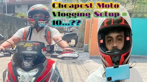 Most Affordable Phone Moto Vlogging Setup || Mobile Motovlog Setup with Mic ||