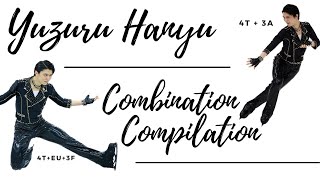 Yuzuru Hanyu Landing Crazy Combinations for 1 Minute and 29 Seconds | Crazy Combination Compilation