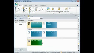 SYSPRO ERP Software Sneak Preview - Creating a menu in SYSPRO 7