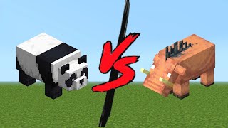 Panda Vs Hoglin In Minecraft Mob Battle