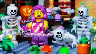 Lego City Skeleton Attack - Halloween Stop Motion