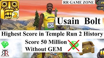Highest Score in Temple Run 2 by Usain Bolt