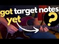 Target notes for guitar