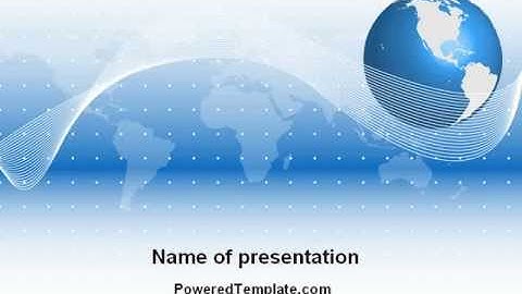 Global Interactive Links PowerPoint Template by PoweredTemplate.com