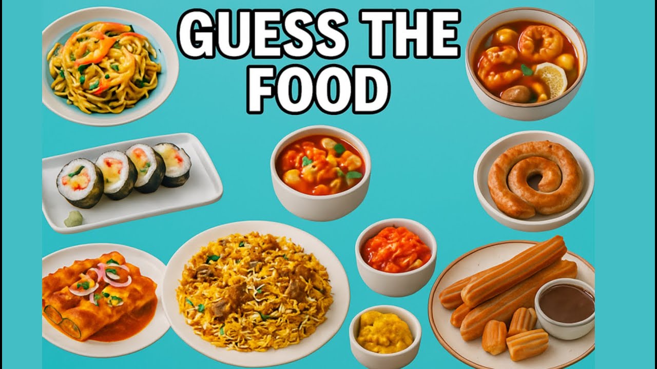 Guess the food from Easy to Hard in 5 seconds!|Can you score 50/50?|Nivi Quiz Carnival