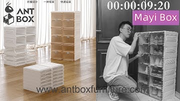 Antbox shoe organizer cabinet white