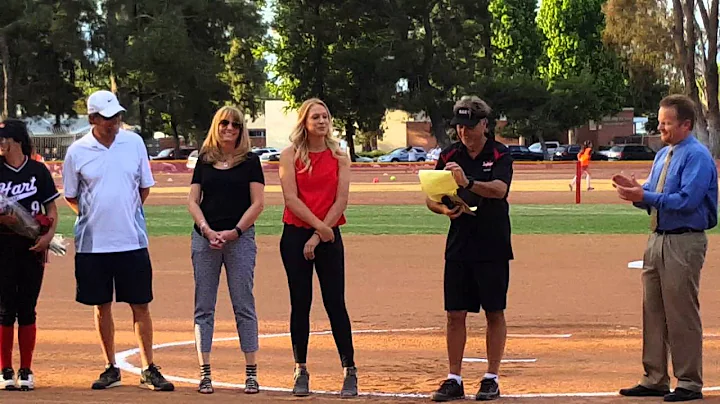 Hart High School retires Softball Great Jessica Sh...