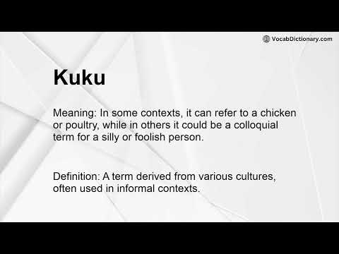 Kuku Meaning