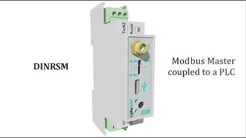 Modbus Master on a Slave PLC, with LPWAN connectivity - DINRSM