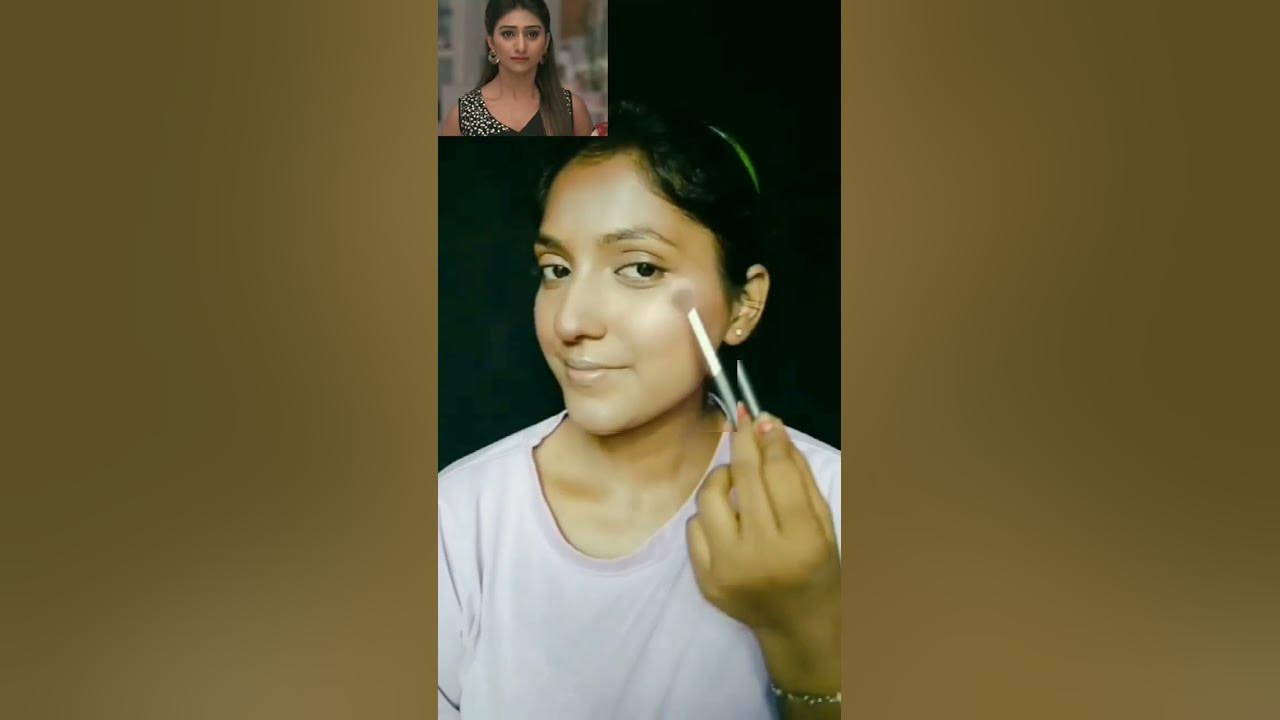 kirti inspired makeup look 💄 #youtubeshorts #makeup #kirti #shorts # ...