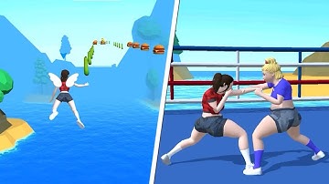 Body Boxing Race 3D 🥊👧💪 Play to Unlock All Levels!! Gameplay Trailer Android, ios New Game Recorded