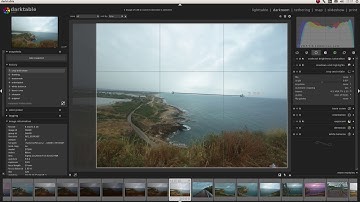 Darktable tutorials: Cloudy seascape editing