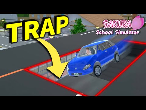 Made a pitfall trap in the road | Sakura School Simulator