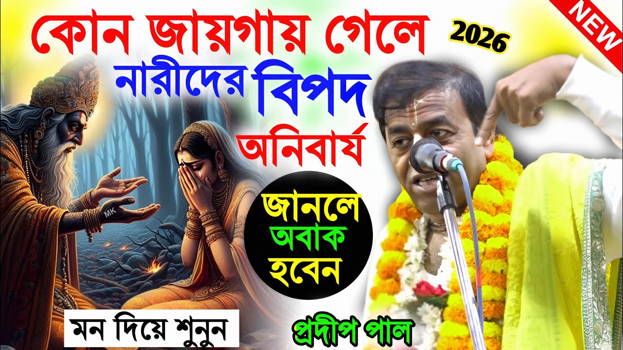 কোন জায়গায় নারীদের বিপদ অনিবার্য ! woman kirtan ! প্রদীপ পালের নতুন কীর্তন ! pradip pal kirtan