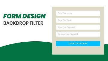 Form Design With CSS Backdrop Filter | CSS Tricks