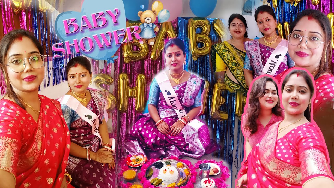 baby-shower-vlog-bengali-baby-shower-ceremony-9-month-baby-shower