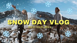 Snow in Cape Town, South Africa