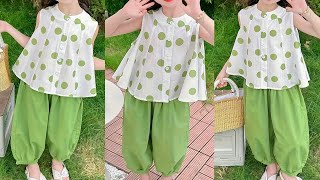 Adorable Flare Baby Top With Balloon Pant Cutting &amp; Stitching | Easy DIY Outfit