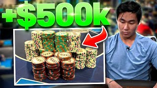 Как я выиграл 500 000 долларов в покере с высокими ставками! | Влог Rampage Poker