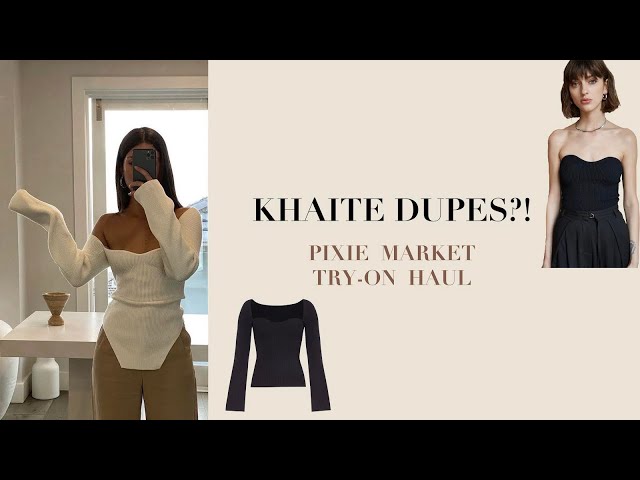 KHAITE Dupes?!- Pixie Market Try-On Haul #Khaite #designerdupe 