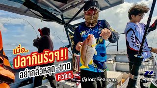 เมื่อปลาจานกินรัวๆ!! อย่ากลัวหลุด-ขาด FCทีม5 #fishing #ตกปลา #เรือ @JordSeaman