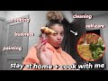 Vlog: Spend A Day At Home + Cook With Me! | Azlia Williams